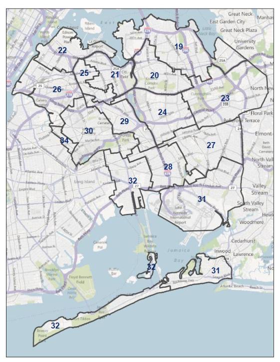 New York City Council Districts Map